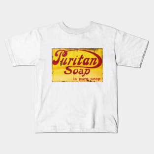 Puritan Soap, Vintage Enamel Sign Kids T-Shirt